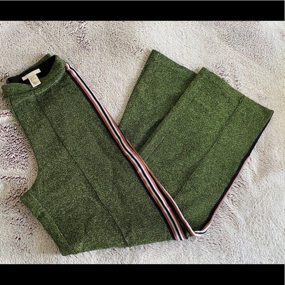 H&M Trend Glitter High Waist Pants.